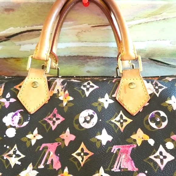 LOUIS VUITTON Richard Prince Watercolor MULTI Aquarelle Monogram Speedy 35 2008 - Picture 3 of 16